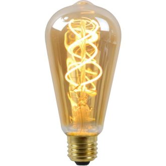LED Bulb doet denken aan een kooldraadlamp. De vergelijkenissen zijn snel gemaakt: een gele gloeidraad en een vintage design. Met zijn led-filament past LED-Bulb bij lampenvormen waarbij de lichtbron zichtbaar is. Sowieso geniet je van een prachtig lichtspektakel waarbij het licht alle kanten op schijnt. De combinatie van warm wit licht en de zuinigheid van led-verlichting maken van LED Bulb het ideale alternatief voor de traditionele gloeilamp. Interessant om te weten: in tegenstelling tot veel andere led-filamentlampen is LED Bulb perfect dimbaar. Unieke productkenmerken Type lichtbron: E27 / LED Verbruik: 4,9W / 230V Lichtopbrengst van 3